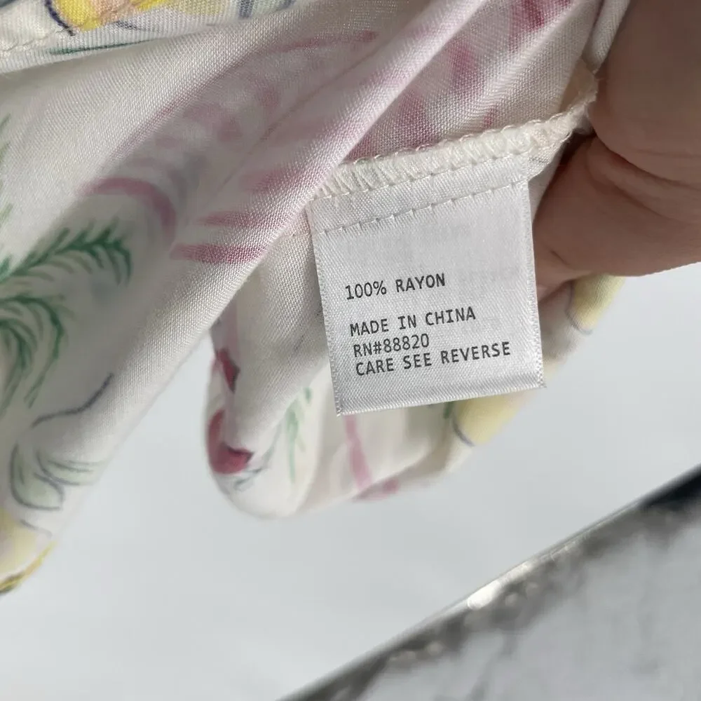 NWT Calypso St Barth Tropical Print Blouse Women’s Plus Size 1X Resort Vacation - Picture 6 of 8